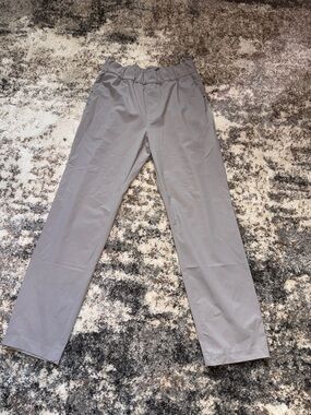 Vuori Light Gray Elastic-Waist Chinos